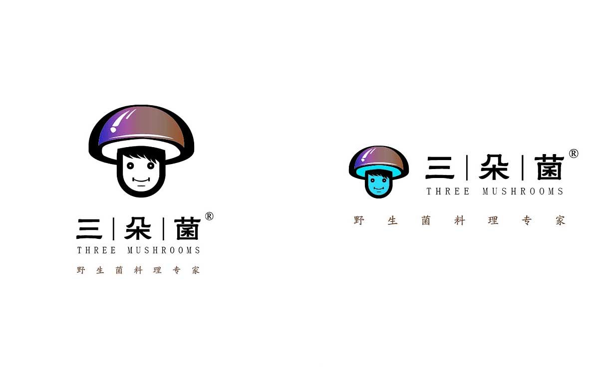 云南野生菌卡通logo